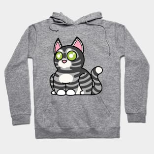 Plump Cat Grey Tabby Hoodie